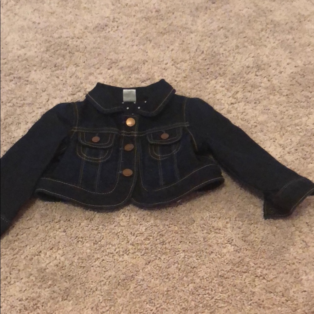 Baby gap denim jacket 6-12m EUC